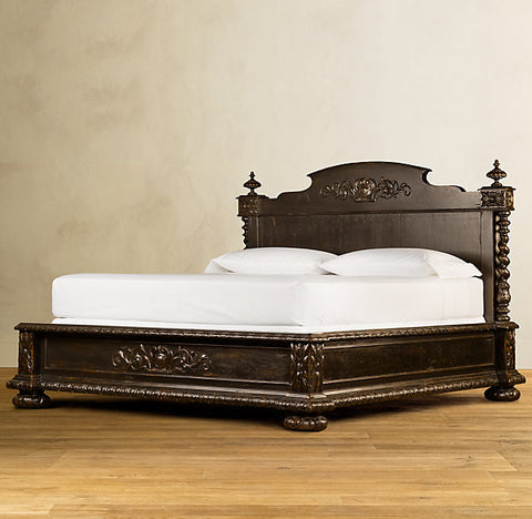 Bed Antiqued Black