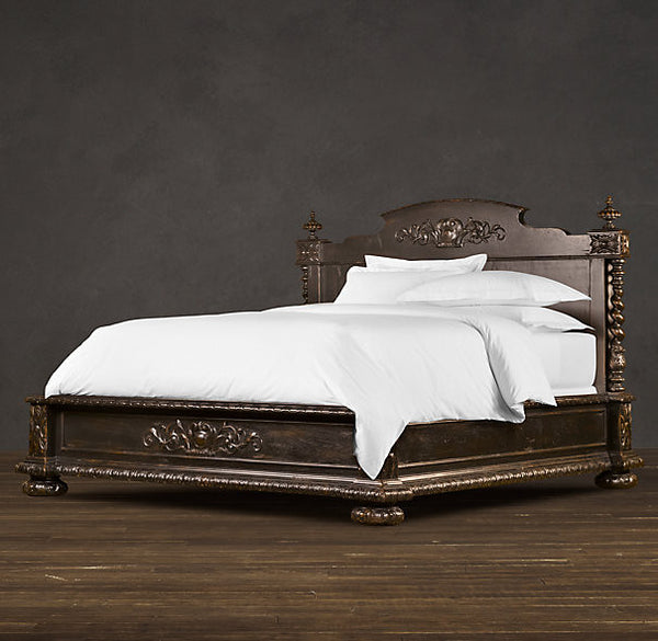 Bed Antiqued Black